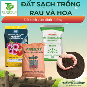 Đất trồng Namix, Tribat đất trồng rau sạch, hoa cây cảnh treo ban công, sân thượng, đất trồng đa dụng