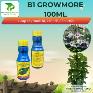 Alternative view of Phân bón lá Vitamin B1 Growmore giúp điều hòa sinh trưởng, kích rễ, xanh lá, thúc đẩy sinh trưởng nhanh dành cho hoa, cây cảnh