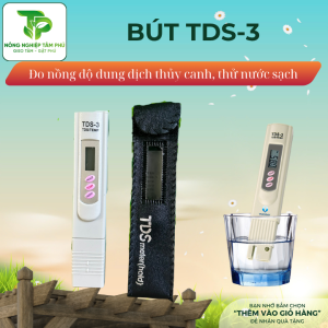 Bút thử nước sạch TDS 3 có bao da, kiểm tra độ sạch của nước, kiểm tra dung dịch thủy canh, nuôi trồng thủy sản,..