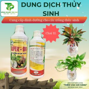 Alternative view of Dung dịch thủy sinh Super bio, Bio green cung cấp dinh dưỡng cho cây cảnh trồng thủy sinh trong nhà, trang trí nội thất, bàn làm việc