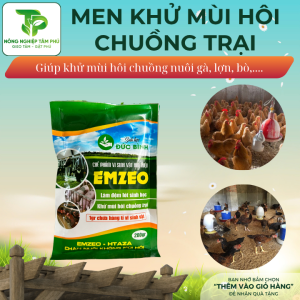 Chế phẩm sinh học Emzeo khử mùi hôi chuồng nuôi động vật, chó mèo, gia súc, gia cầm trong chăn nuôi