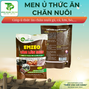 Alternative view of Men vi sinh Emzeo ủ thức ăn chăn nuôi, cám lên men dùng trong chăn nuôi lợn, bò, gà, cá