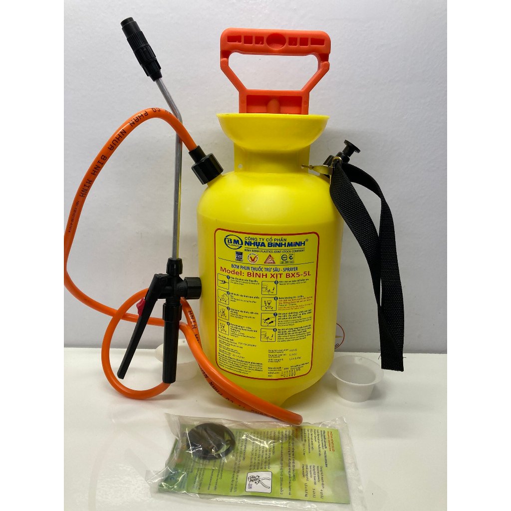 Bình tưới cây 5L, 10L nhựa Bình Minh phun sương, phun tia, phun khử khuẩn, tưới hoa lan cây cảnh, bón phân – sử dụng làm vườn - Ảnh 3