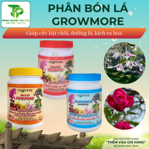 Phân bón lá NPK growmore 20-20-20; 30-10-10; 6-30-30 +TE giúp cây xanh lá, kích rễ, kích ra, hoa dưỡng lá dành cho các loại hoa cây cảnh