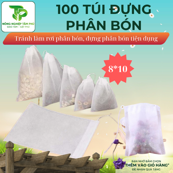 Lưới đóng phân dê, túi đựng phân tan chậm dành cho hoa lan - lưới bao hoa ly, hoa cúc và các loại hoa cắt cành - Ảnh 3