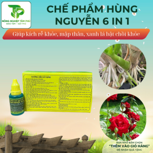Alternative view of Chế phẩm sinh học Hùng Nguyễn 6 trong 1 giúp cây xanh lá, kích rễ, mập thân, phòng trừ nấm bệnh dành cho hoa lan, hoa hồng, cây cảnh