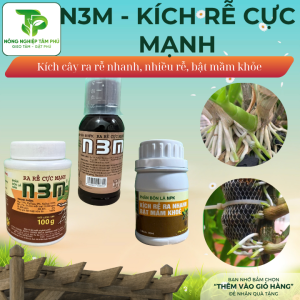Kích thích ra rễ N3M, phân bón lá kích rễ, bật chồi giúp cây kích ra rễ nhanh, bật mầm khỏe dành cho hoa lan, hoa hồng và cây cảnh