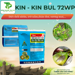 Kin Kin Bul 72WP 45/100gram trị bệnh nấm hồng, thán thư, thối nhũn dành cho các loại hoa lan, hoa hồng và cây cảnh