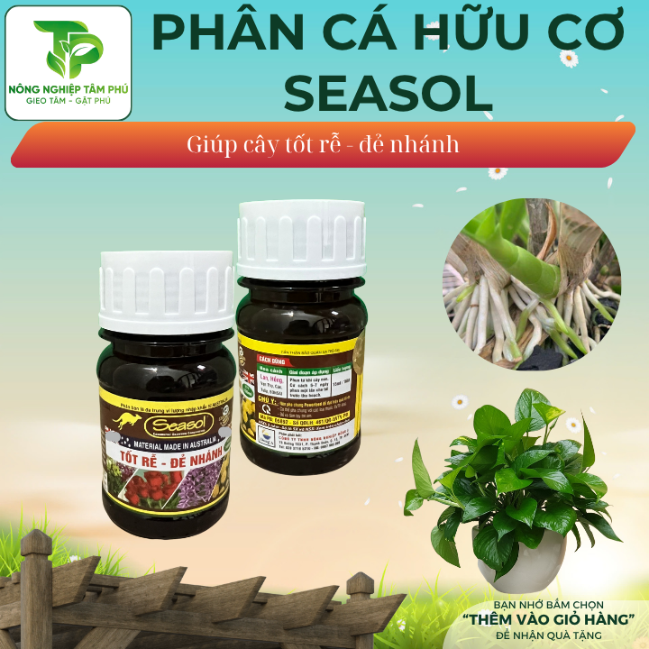 Phân cá Kích rễ, kích chồi, kích hoa/Seasol, Acroot, Powerfeed, Org-hum giúp cây mập mầm to hoa dành cho hoa cây cảnh - Ảnh 4