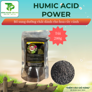 Alternative view of Phân hữu cơ Humic Acid Powder dạng vảy bổ sung dinh dưỡng giúp cây xanh lá, cứng cây, ra nhiều rễ dành cho hoa lan, hoa hồng, cây cảnh