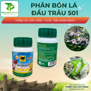 Alternative view of Bộ 3 phân bón lá đầu trâu 501,701,901 giúp cây bật chồi, kích hoa, dưỡng cây dành cho hoa lan, hoa hồng và cây cảnh