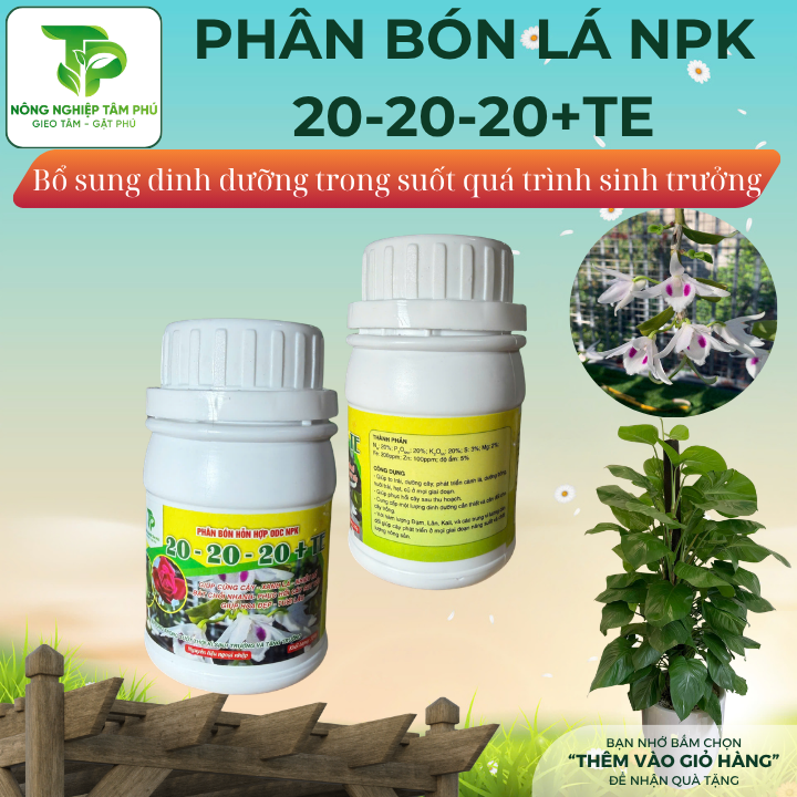 Phân bón lá NPK 20-20-20; 30-10-10; 6-32-32+TE; siêu lân 10-50-10 giúp cây xanh lá, kích rễ, kích ra, hoa dưỡng lá dành cho các loại hoa cây cảnh - Ảnh 3