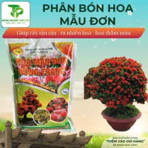 Phân bón dành cho hoa mẫu đơn cung cấp đủ dinh dưỡng giúp cứng cây, tán đẹp, ra hoa nhiều