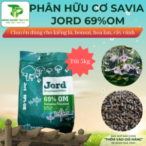 Alternative view of Phân cá hồi Jord Savia nhập khẩu Nauy, phân hữu cơ cung cấp dinh dưỡng giúp cây xanh lá, mập thân dành cho hoa, cây cảnh