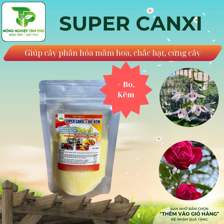 Super Canxi, Magie, Kali + Bo, kẽm bổ sung dinh dưỡng giúp cây xanh lá, hoa to, mập thân, chống rụng trái, rụng hoa - Ảnh 4