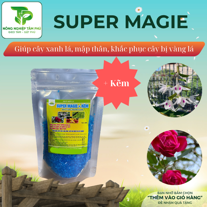 Super Canxi, Magie, Kali + Bo, kẽm bổ sung dinh dưỡng giúp cây xanh lá, hoa to, mập thân, chống rụng trái, rụng hoa - Ảnh 2