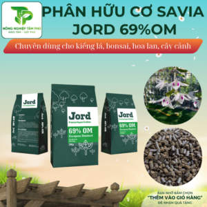 Phân cá hồi Jord Savia nhập khẩu Nauy, phân hữu cơ cung cấp dinh dưỡng giúp cây xanh lá, mập thân dành cho hoa, cây cảnh