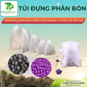 100 Túi đựng phân bón, phân tan chậm, tránh bị rơi vãi phân khi bón dành cho hoa lan và các loại cây cảnh