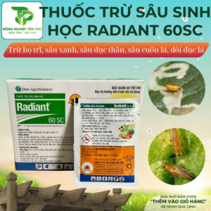 Alternative view of Thuốc trừ sâu sinh học Radiant 60SC trị sâu xanh, bọ trĩ, sâu cuốn lá, sâu đục thân, sâu đục quả