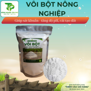 Alternative view of Vôi bột sát khuẩn, khử trùng, cải tạo đất, tăng độ pH đất cho cây trồng sạch nấm bệnh, tinh vôi dùng trong nông nghiệp