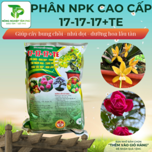 Alternative view of Phân NPK đa năng 17-17-17+TE chuyên dùng cho hoa, cây cảnh cây ăn quả, các loại cây trồng ban công - sân thượng